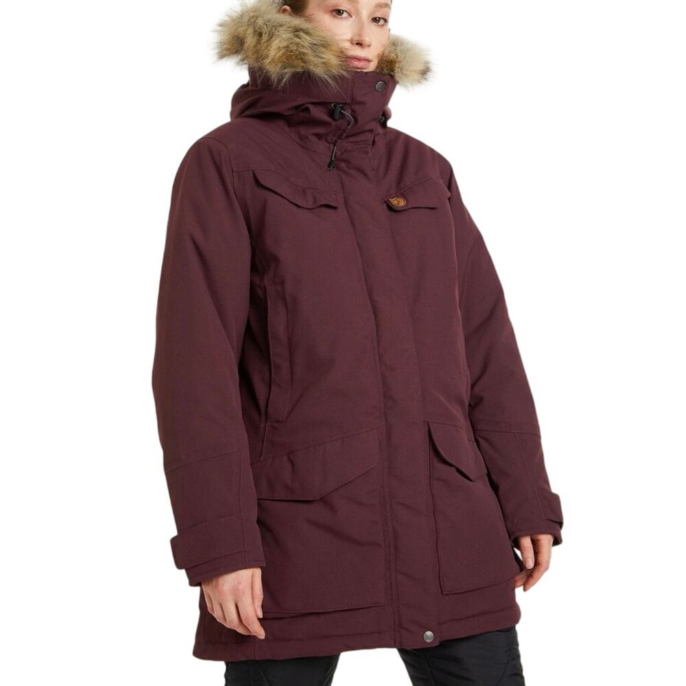 Fjallraven (XS) Nuuk Parka Port Burgundy Waterproof Insulated Winter Coat
